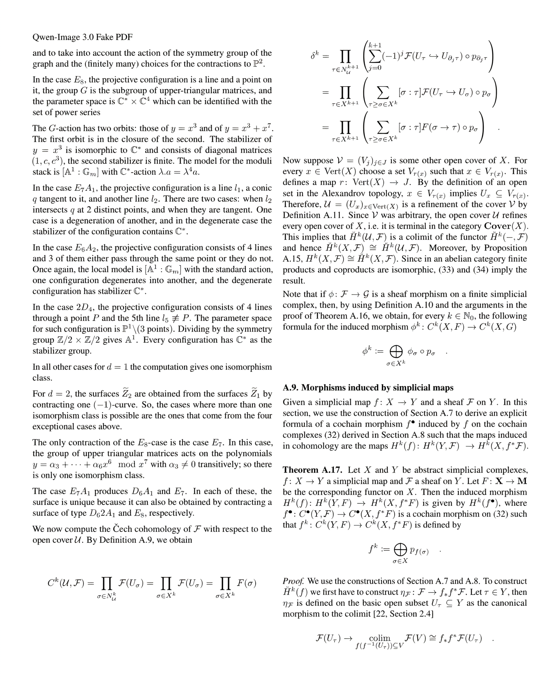 生成された代数幾何学の論文1ページ