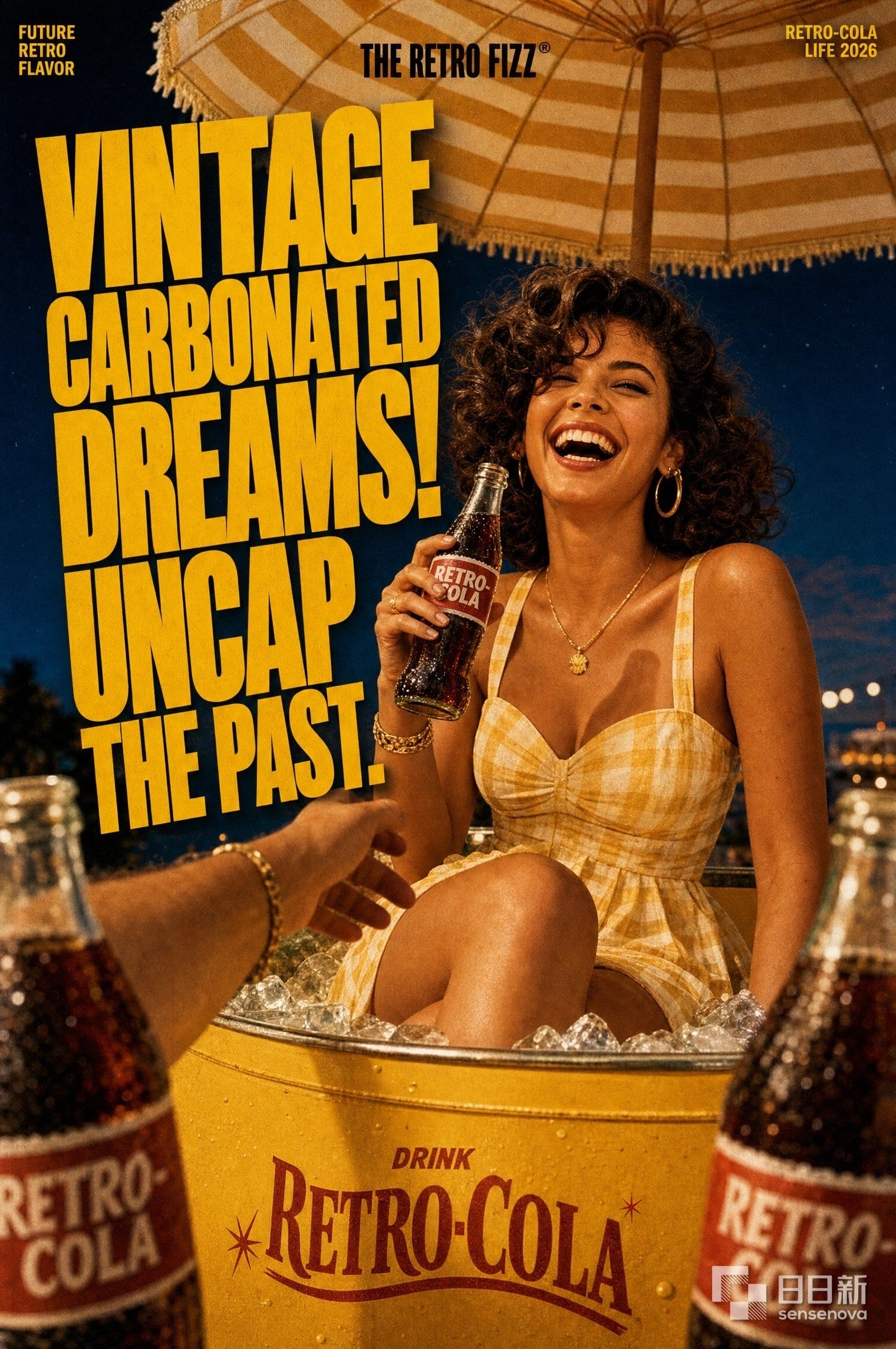 Retro-Cola vintage soda poster