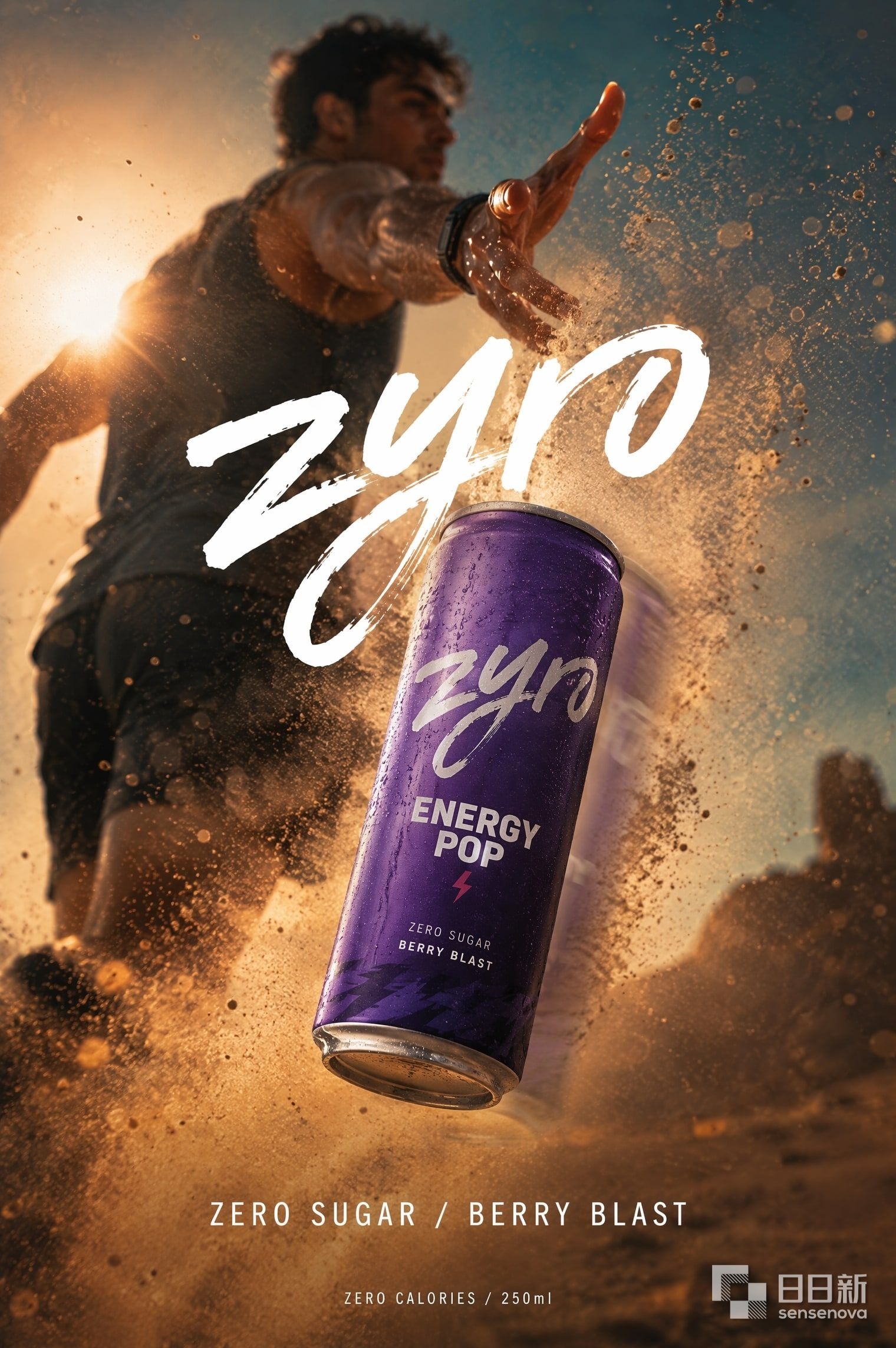 Zyro energy drink advertisement